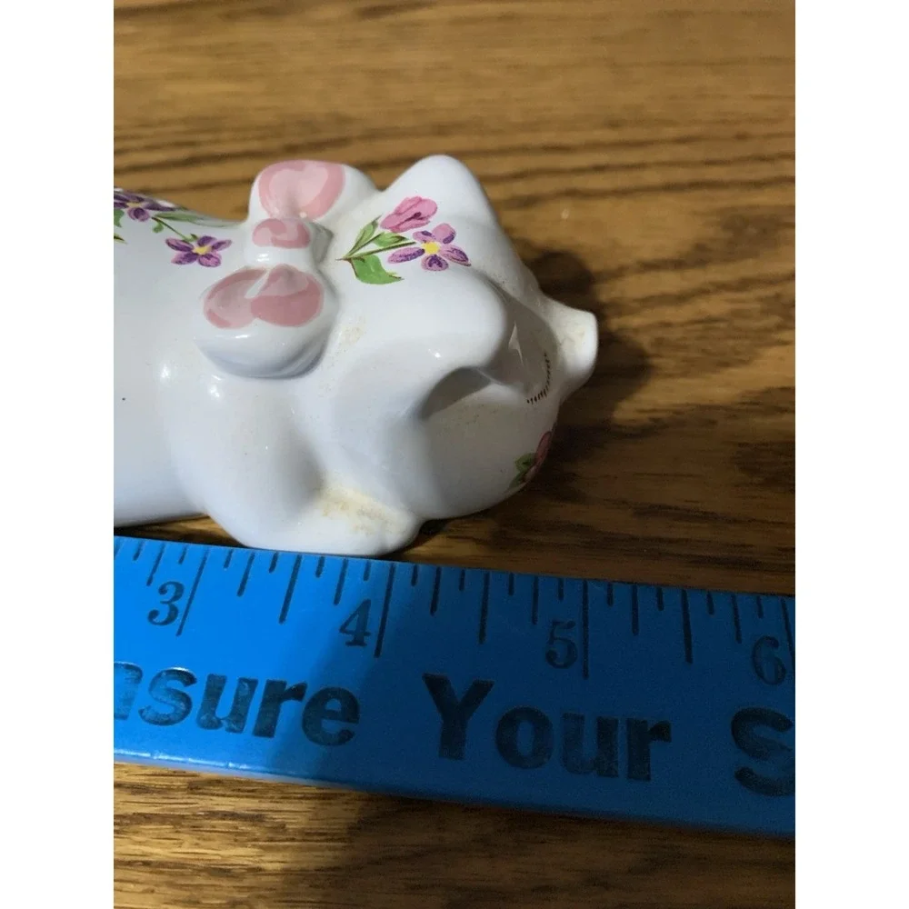 Vintage AVON Porcelain Napping Piggy Pomander